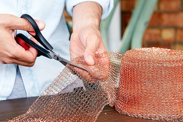 Copper Mesh for Pest Control Weep Holes