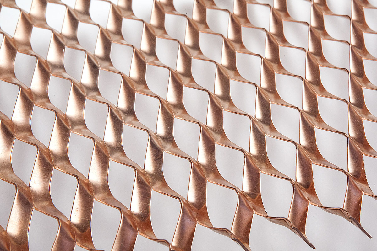 Expanded copper mesh