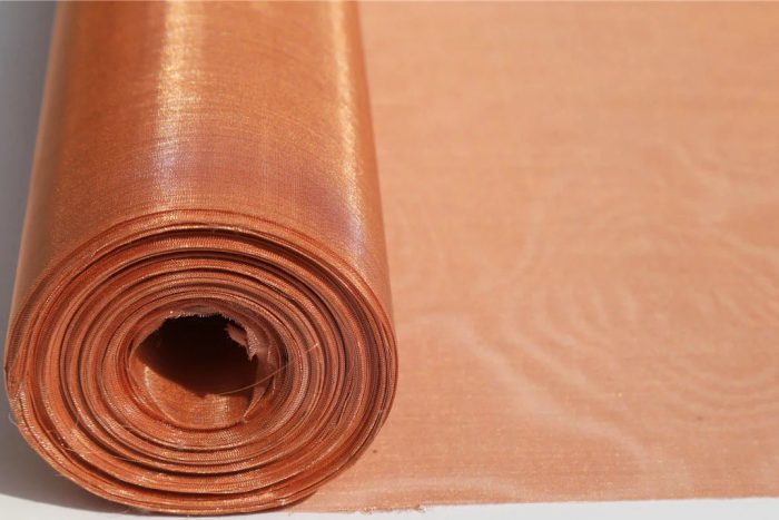 pure copper mesh fabric